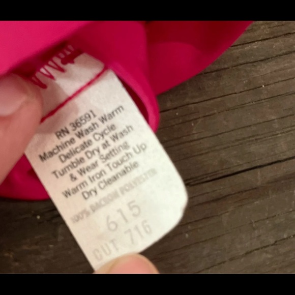 Vintage Gailord Rasberry Blouse size 10 - Picture 3 of 7